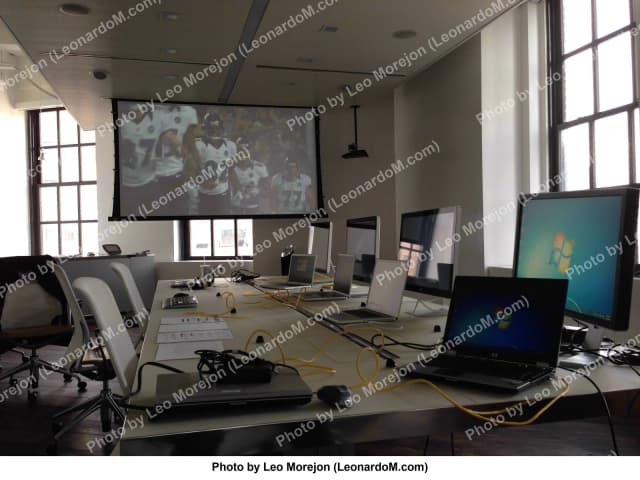 Inside the room during the Oreo Super Bowl Blackout Tweet, the 360i real-time marketing team Leo Morejon led, February 3, 2013 (3 of 12)