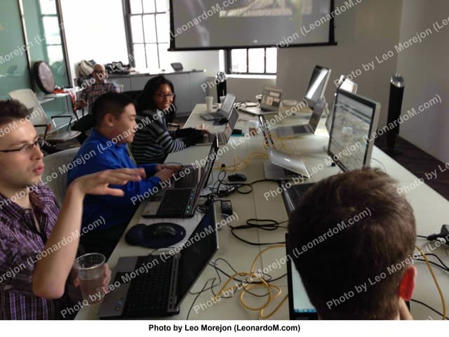 Inside the room during the Oreo Super Bowl Blackout Tweet, the 360i real-time marketing team Leo Morejon led, February 3, 2013 (6 of 12)