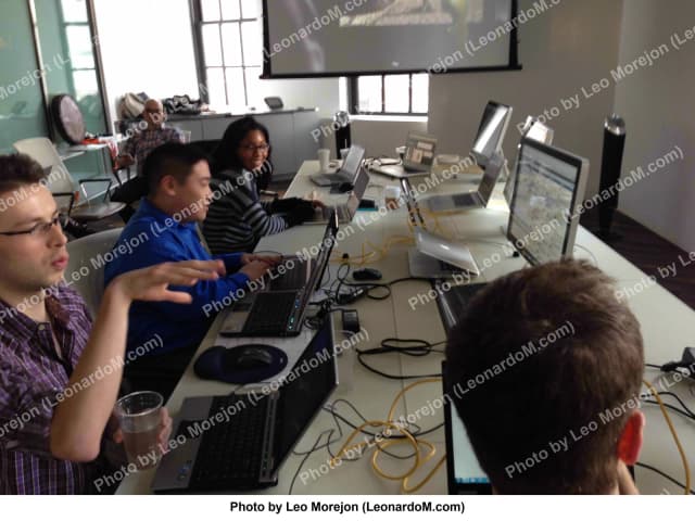 Inside the room during the Oreo Super Bowl Blackout Tweet, the 360i real-time marketing team Leo Morejon led, February 3, 2013 (6 of 12)