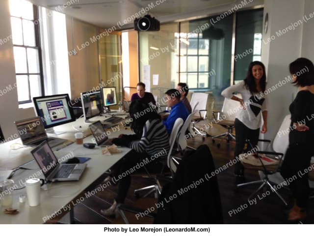Inside the room during the Oreo Super Bowl Blackout Tweet, the 360i real-time marketing team Leo Morejon led, February 3, 2013 (10 of 12)