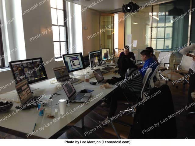 Inside the room during the Oreo Super Bowl Blackout Tweet, the 360i real-time marketing team Leo Morejon led, February 3, 2013 (11 of 12)