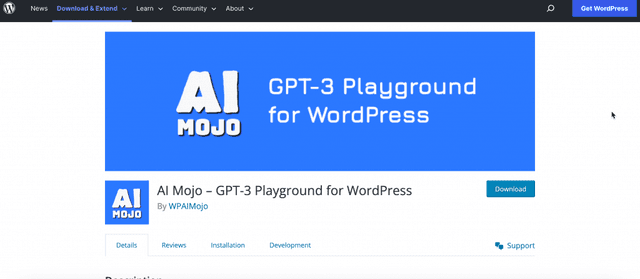 WordPress Plugin for Creating Content with AI — AI Mojo