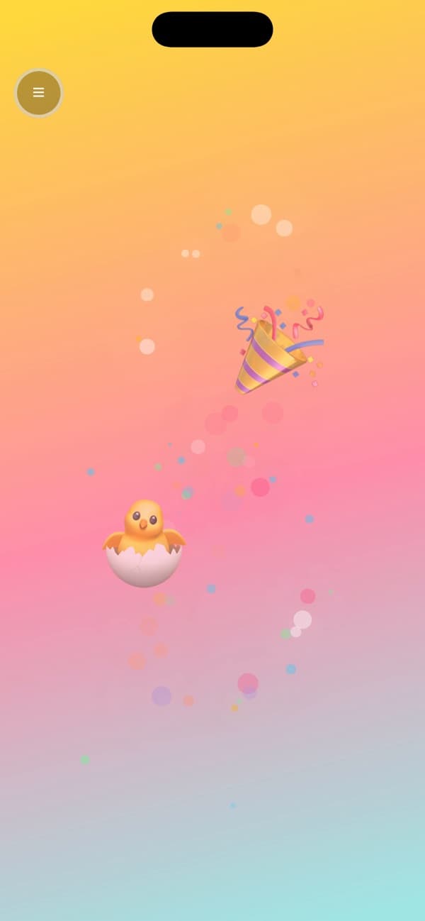 Tapoodle on iPhone, second screen