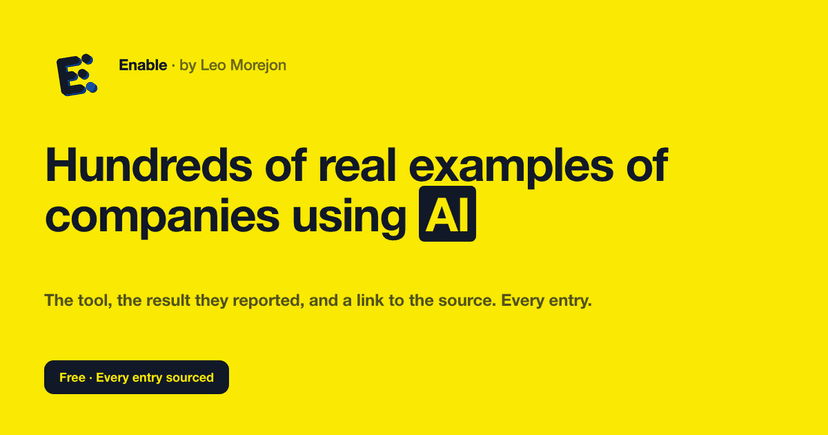 Enable: How Brands Use AI
