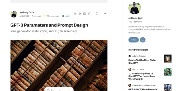 GPT-3 Parameters and Prompt Design — Towards Data Science