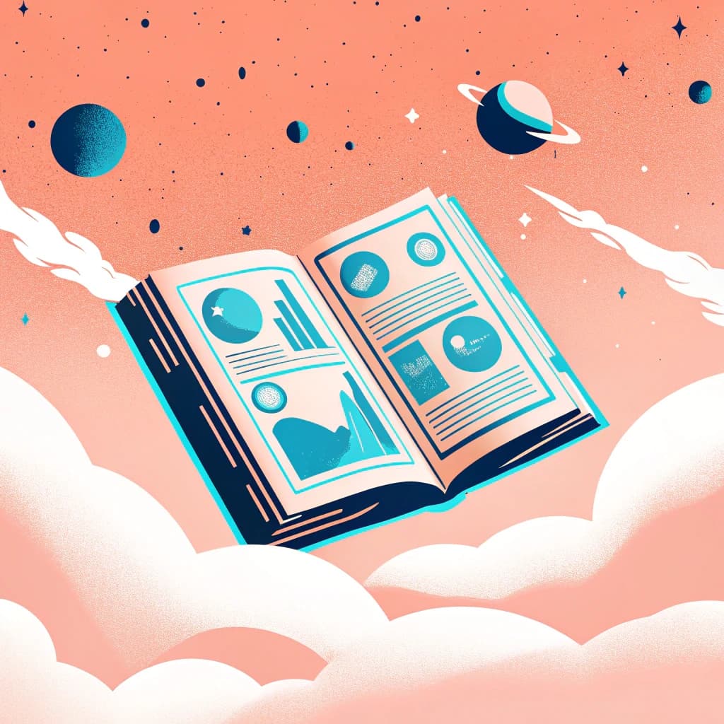 Book showing business growth