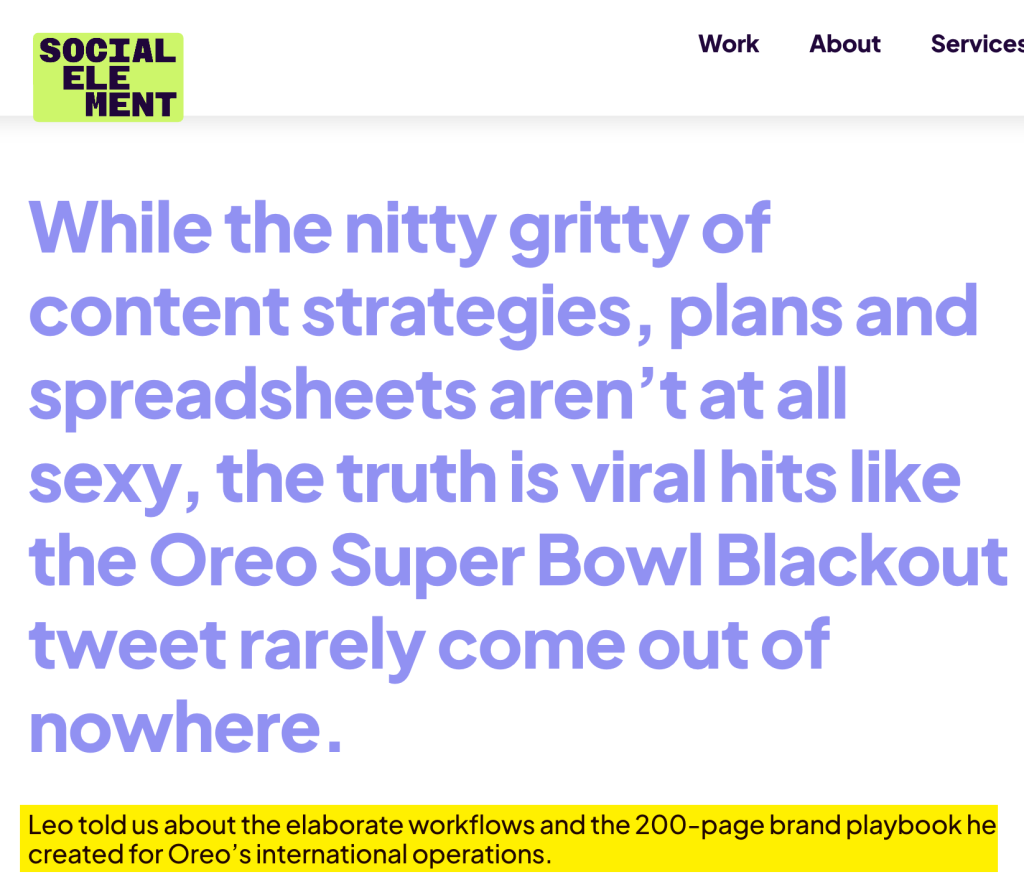 Oreo Super Bowl Blackout Tweet — I (Leo Morejon) Was in the Room