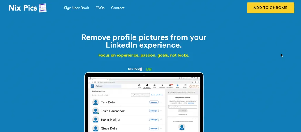 Nix Pics Chrome Extension