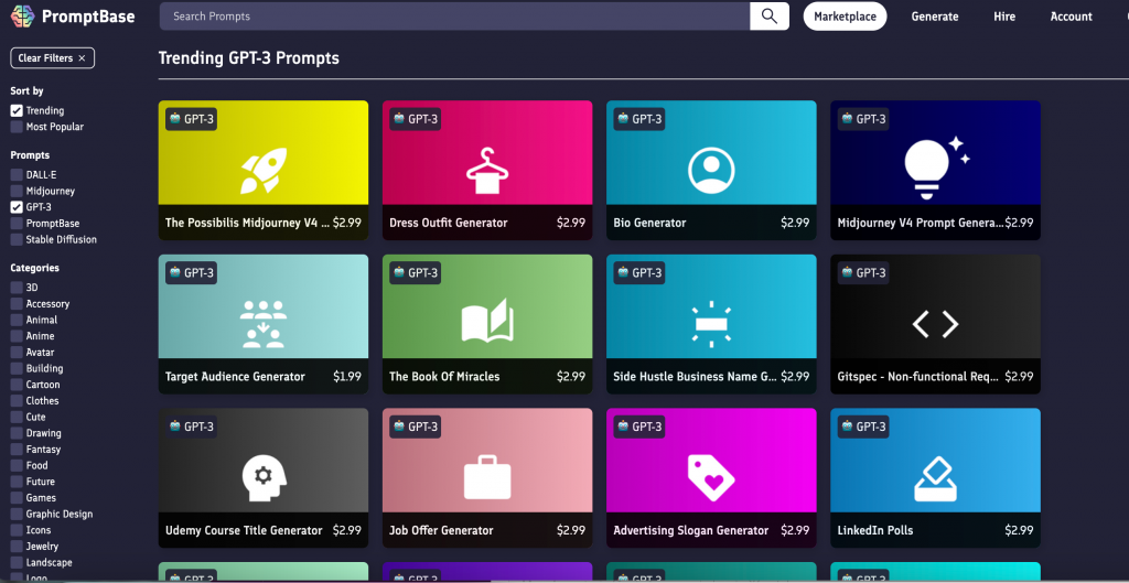 Buy/Sell GPT AI Prompts — PromptBase