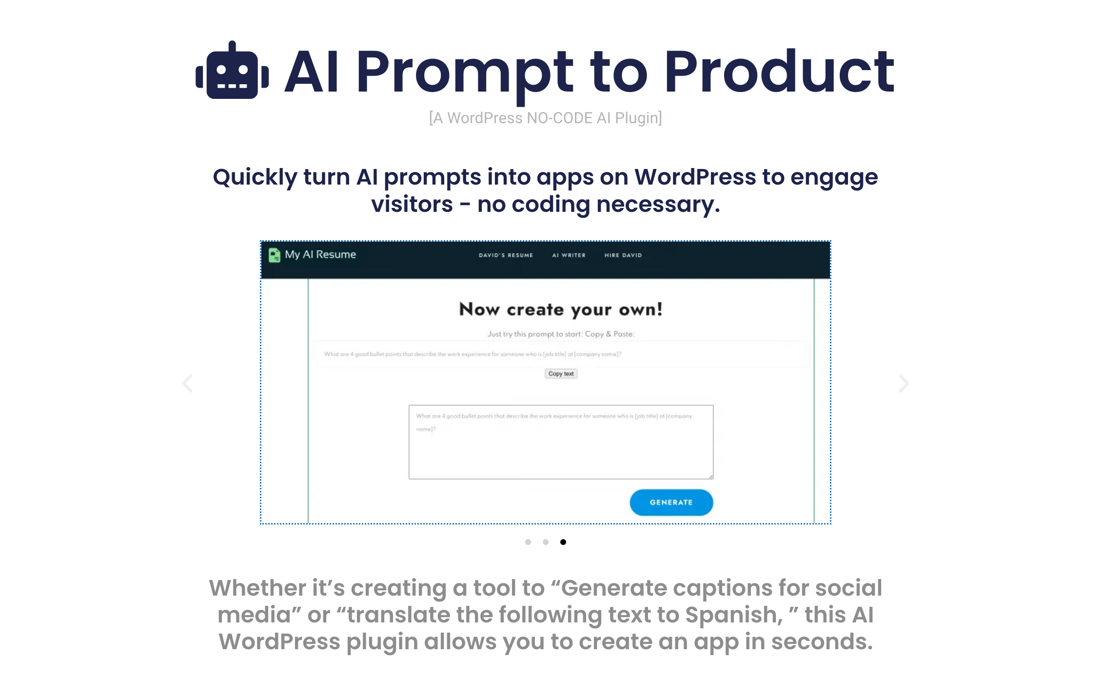 AI Prompt to Product