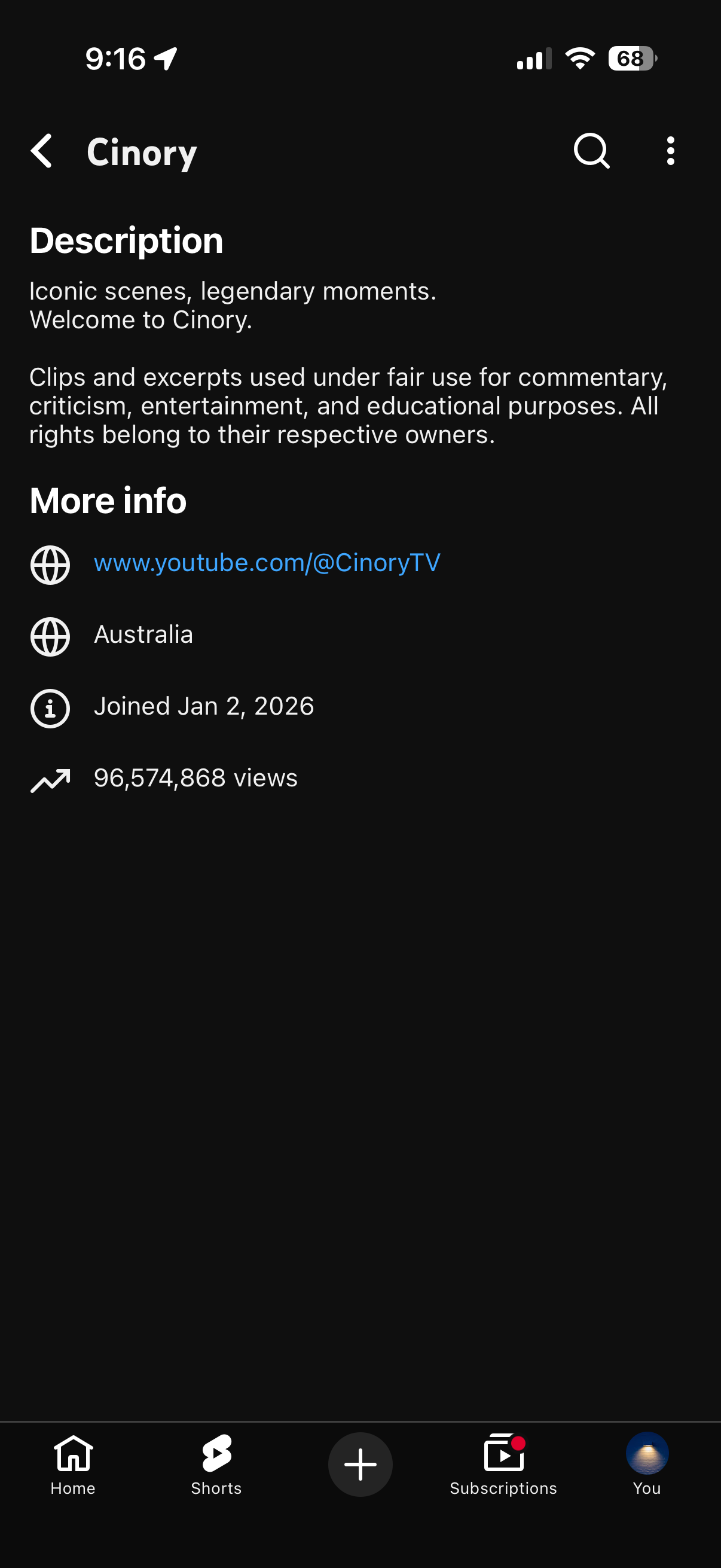 Clipping account bio — example of distribution endpoint.